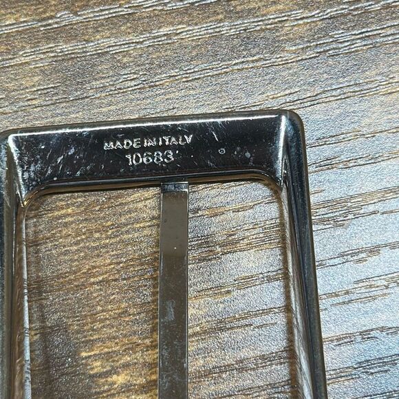 Mens Reversible Leather Black Brown Belt Made in Italy 10683 - Picture 5 of 9